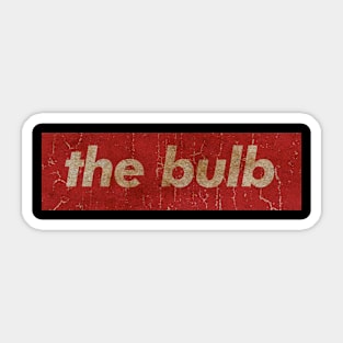 THE BULB - SIMPLE RED VINTAGE Sticker